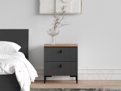 Прикроватная тумба Black Red White San Gimignano KOM2S