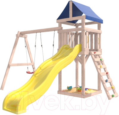 Игровой комплекс National Tree Company С качелями лодочка IgroWoods / ДКНП-1 (не окрашен)