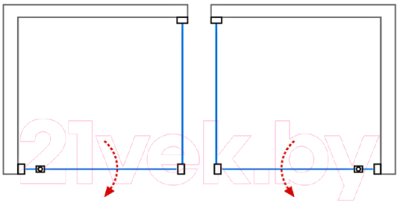 Душевой уголок Roth Proxima Line 80x80 / 525-80x80-02