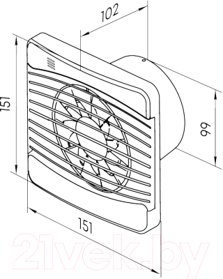 Вентилятор канальный Zernberg Oniks 100 Turbo S 10224201