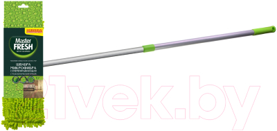 Швабра-моп Master Fresh Микрофибра супервпитывающая с телескоп. ручкой длинный ворс - фото