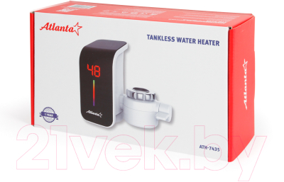 Проточный водонагреватель Atlanta ATH-7435 (белый)