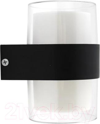 Бра уличное Estares Valo 9W R-4000K-100x110x133-BLACK/CLEAR-220-IP54 - фото