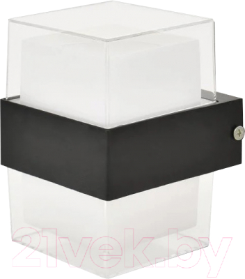 Бра уличное Estares Valo 9W S-4000K-100x110x133-BLACK/CLEAR-220-IP54 - фото