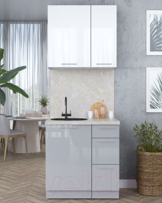 Кухонный гарнитур Интерлиния Мила Пластик 0.8 А