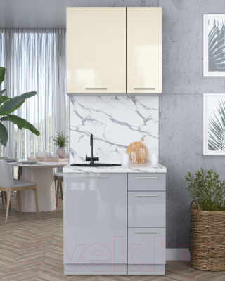Кухонный гарнитур Интерлиния Мила Пластик 0.8 А