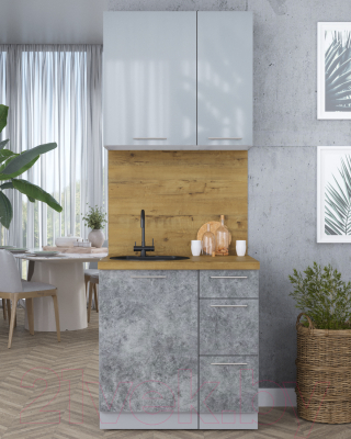 Кухонный гарнитур Интерлиния Мила Пластик 0.8 А