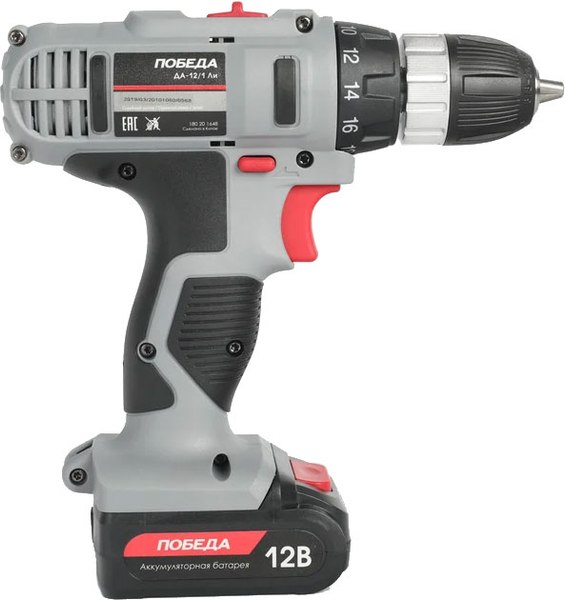 Аккумуляторная дрель-шуруповерт Победа ДА-12/1Ли