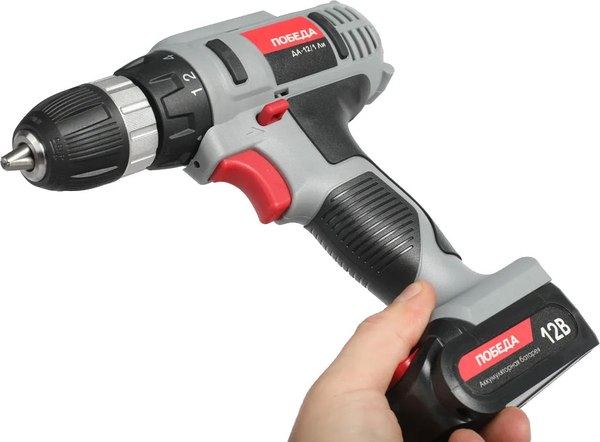 Аккумуляторная дрель-шуруповерт Победа ДА-12/1Ли