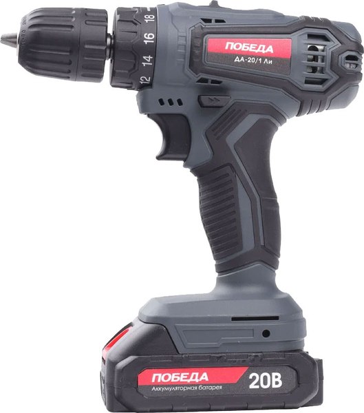 Аккумуляторная дрель-шуруповерт Победа ДА-20/1