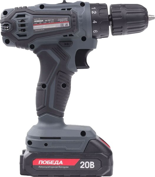 Аккумуляторная дрель-шуруповерт Победа ДА-20/1