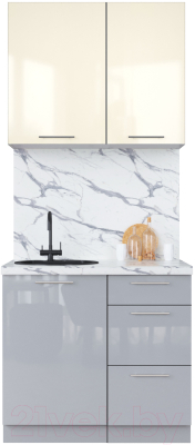 Кухонный гарнитур Интерлиния Мила Пластик 0.9 А - фото