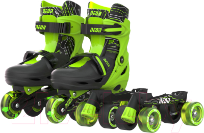 Роликовые коньки Yvolution Neon Combo Skates / NT09G4 - фото