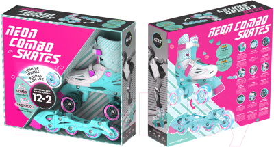 Роликовые коньки Yvolution Neon Combo Skates / NT09T4