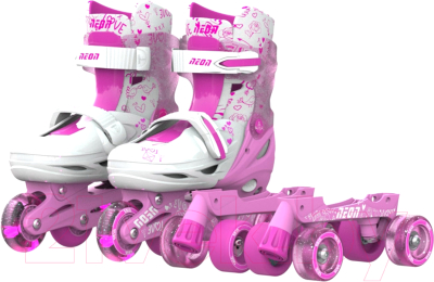 Роликовые коньки Yvolution Neon Combo Skates / NT10P4 - фото