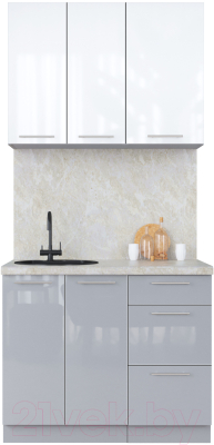 Кухонный гарнитур Интерлиния Мила Пластик 1.0 А - фото