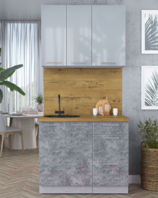 Кухонный гарнитур Интерлиния Мила Пластик 1.0 А