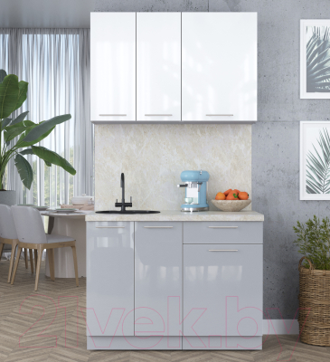 Кухонный гарнитур Интерлиния Мила Пластик 1.1 А