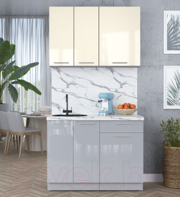 Кухонный гарнитур Интерлиния Мила Пластик 1.1 А