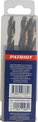Набор сверл PATRIOT по металлу 10.0мм / 815010040