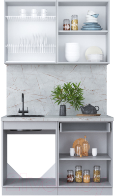 Кухонный гарнитур Интерлиния Мила Пластик 1.2 А