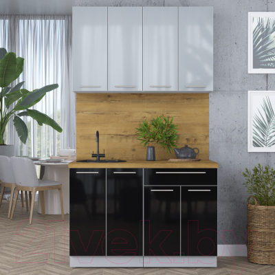 Кухонный гарнитур Интерлиния Мила Пластик 1.2 А