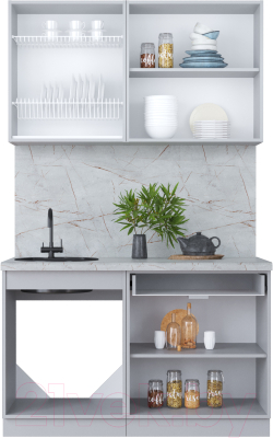Кухонный гарнитур Интерлиния Мила Пластик 1.3 А