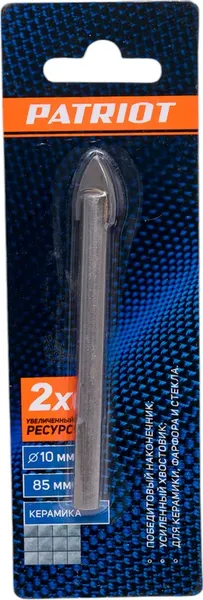Сверло PATRIOT по керамике 10х80мм / 815010066 - фото