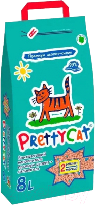 Наполнитель для туалета Prettycat Premium с део-кристаллами / 621588 - фото