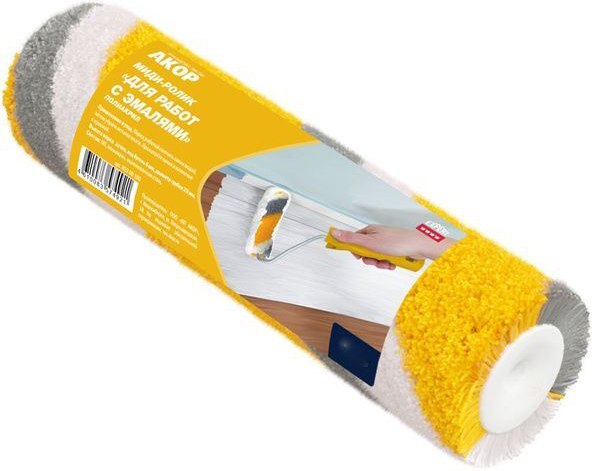 Валик малярный Акор Для работ с эмалями 120мм - фото