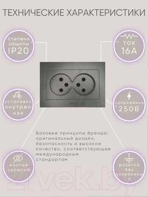 Розетка Ovivo Grano 400-110300-908