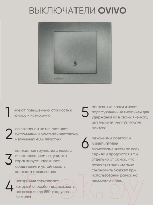 Выключатель Ovivo 600-000211-209