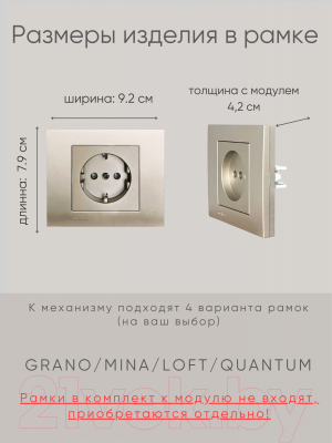 Розетка Ovivo 600-000313-217