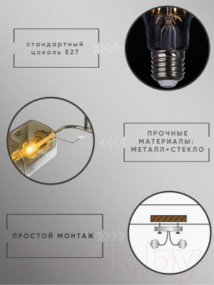 Потолочный светильник Aitin-Pro НПБ 02-2x60-101 / 6011/2