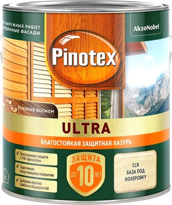 Лазурь для древесины Pinotex Ультра CLR База Влагостойкая 5803609 - фото