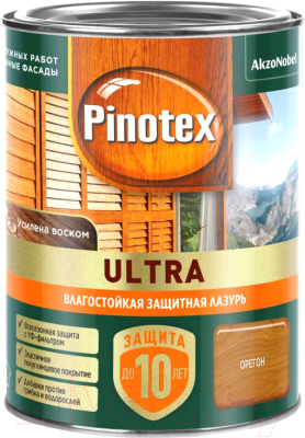 Лазурь для древесины Pinotex Ультра Влагостойкая 5803746 - фото