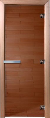 Стеклянная дверь для бани/сауны Doorwood 210х80 / DW00018 - фото