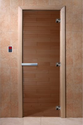 Стеклянная дверь для бани/сауны Doorwood 210х80 / DW00018