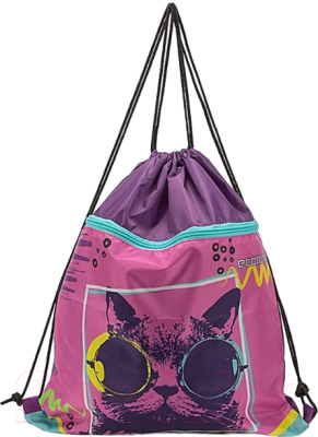 Мешок для обуви Ecotope Kids Кот / 057-M588-161-CLR - фото
