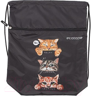 Мешок для обуви Ecotope Kids Коты / 057-M588-19-BCL - фото
