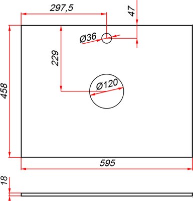 Тумба под умывальник ЗОВ Кито-2 60 / 2K60LW0MRMC-LDSPW
