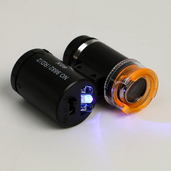 Лупа ручная Sima-Land С подсветкой. Для проверки денег / 6972797