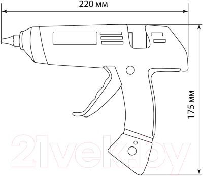 Клеевой пистолет TDM SQ1024-0104