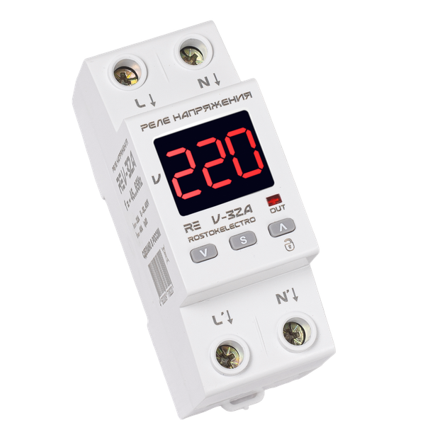 Реле напряжения Rostok Elektro V-32А RE