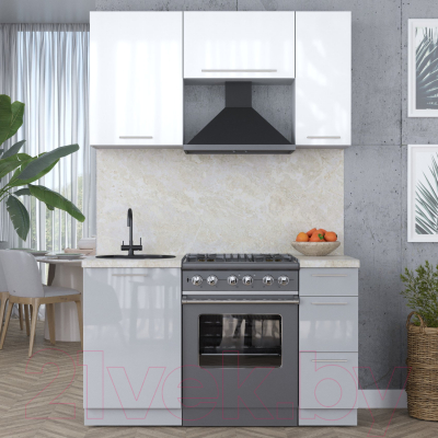 Кухонный гарнитур Интерлиния Мила Пластик 1.4 А