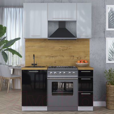 Кухонный гарнитур Интерлиния Мила Пластик 1.4 А