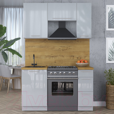 Кухонный гарнитур Интерлиния Мила Пластик 1.6 А