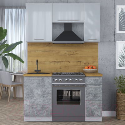 Кухонный гарнитур Интерлиния Мила Пластик 1.7 А