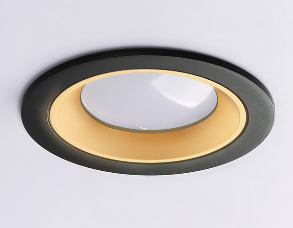 Точечный светильник Ambrella A8923 BK/GD - фото