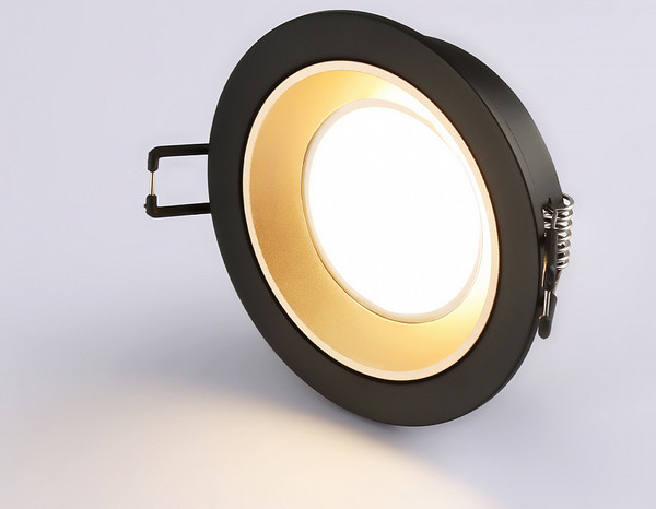 Точечный светильник Ambrella A8923 BK/GD